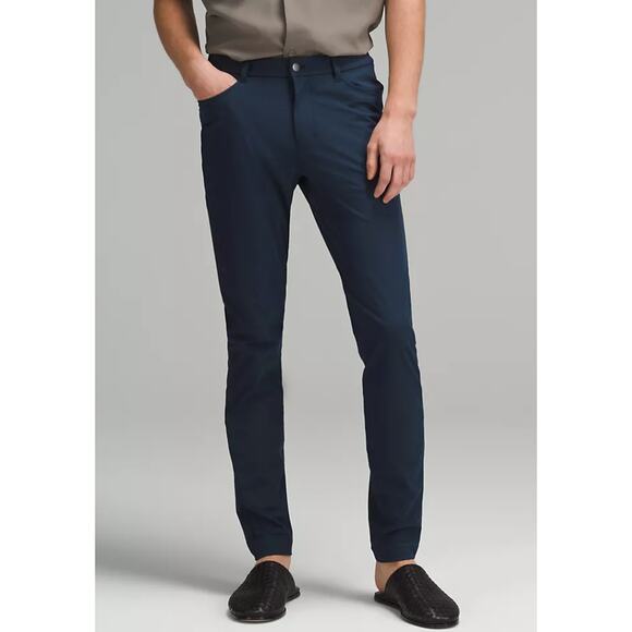 Lululemon Men's Navy Blue Pants Slim Fit Warpstreme Everyday Capsule Versatile - Picture 1 of 9